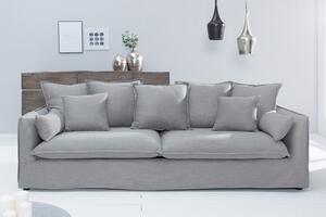Luxusní pohovka HEAVEN 3M šedá strukturovaná látka Nábytek | Obývací pokoj | Sedací soupravy a pohovky | Pohovky | Všechny pohovky
