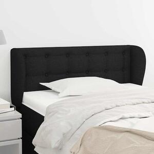 Čelo postele typu ušák černé 83x23x78/88 cm textil 3117554