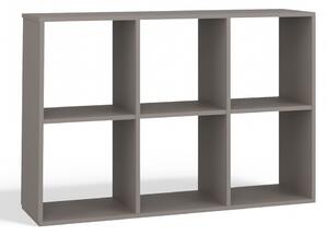 Regál MALAX 2X3 hnědošedý