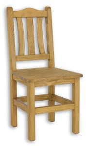 Židle z masivního dřeva SIL 05 selská - K09 přírodní borovice