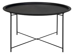 Černý kovový kulatý konferenční stolek ø 75 cm Bastia – House Nordic