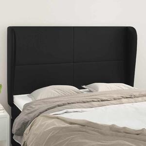 Čelo postele typu ušák černé 147x23x118/128 cm umělá kůže 3117766