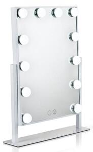 MMIRO, Hollywoodské make-up zrcadlo s osvětlením L503W 48 x40 cm | bílá