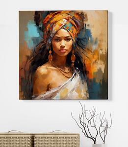 Obraz na plátně - Marocká žena Ngozi FeelHappy.cz Velikost obrazu: 40 x 40 cm