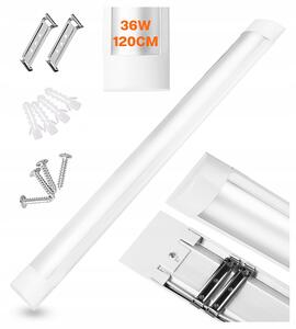 LED lampa 36W 120 cm Stropní nástěnné svítidlo pro garážovou dílnu 6000K WH