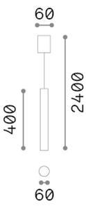 Závěsné svítidlo 1x GU10 alabastrová IP20 Ideal Lux LOOK 361192