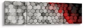 Obraz - 3D hexagony (170x50 cm)