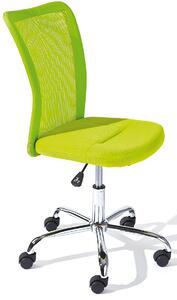 Dětská otočná židle na kolečkách Clyde - zelená