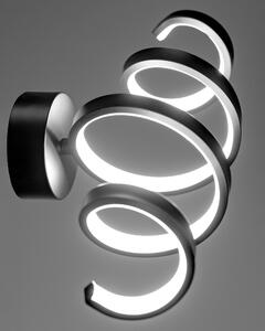 Toolight - LED nástěnná lampa SPRING APP826-W, černá matná, OSW-09178