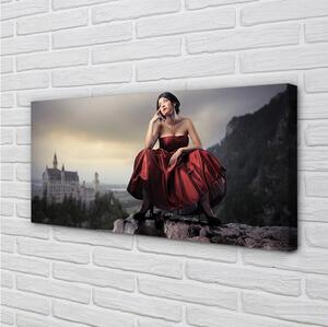 Obrazy na plátně Žena dress up 100x50 cm