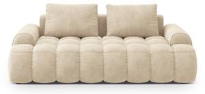 Béžová sametová pohovka 200 cm Linz – Cosmopolitan Design