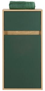 MIDI SKŘÍŇKA, barvy dubu, lesní zelená, 40,3/81,4/33,1 cm Stylife - Koupelnové série