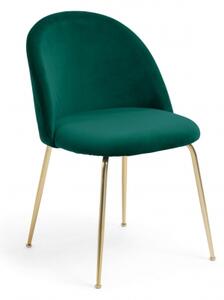 IVONNE ZAMAT GOLD židle - poslední 2 ks zelená