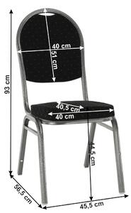 Jídelní židle Colibri 3 NEW (černá+ šedá). 1028818