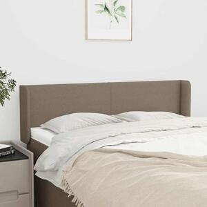 Čelo postele typu ušák taupe 147 x 16 x 78/88 cm textil 3118490