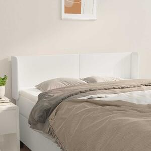 Čelo postele typu ušák bílá 147x16x78/88 cm umělá kůže 3118579