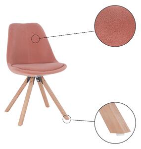 Jídelní židle Fra (růžová + buk). 1028860