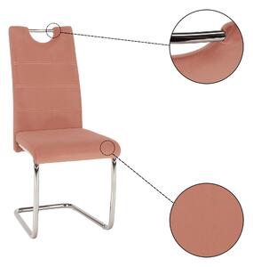 Jídelní židle Canary NEW (růžová + světlé šití). Vlastní profesionální přeprava až k Vám domů 1028863