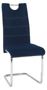 Jídelní židle Canary NEW (modrá + světlé šitie). 1028864