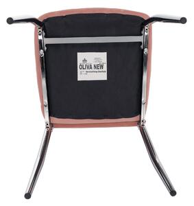 Jídelní židle Don Juan NEW (růžová + chróm). 1028867