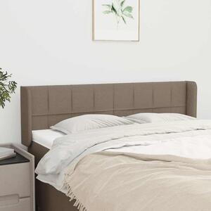Čelo postele typu ušák taupe 147 x 16 x 78/88 cm textil 3118770
