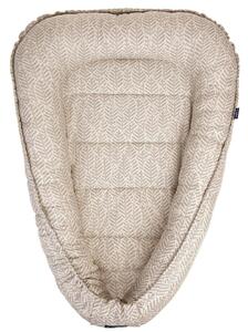 Zaffiro Hnízdečko pro miminko – beige leaves