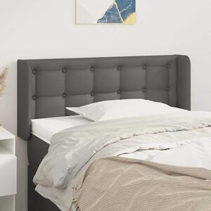Čelo postele typu ušák šedá 103 x 16 x 78/88 cm umělá kůže 3118856