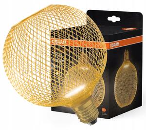 Ledvance dekorativní LED žárovka GLOBE FLAT GOLD 3.5W E27 2700K 300lm