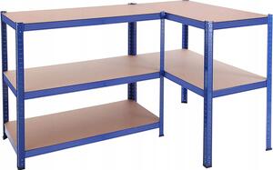 Skladový regál Songmics 200 cm modrý 5 polic kov MDF