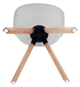 Otočná židle Dolena (světlešedá ekokůže). 1028909