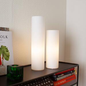 By Rydéns Stolní lampa Flake, bílá, výška 40 cm, sklo, E27, Bílá / opál, Obývací pokoj / jídelna, Sklo