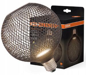 Ledvance dekorativní LED žárovka GLOBE FLAT ČERNÁ 3,5W E27 2700K 300lm