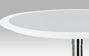 Autronic Barový stůl AUB-6050 WT - Bílý okraj
