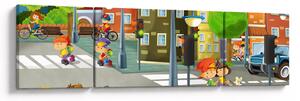Obraz - Dětské městečko (170x50 cm)