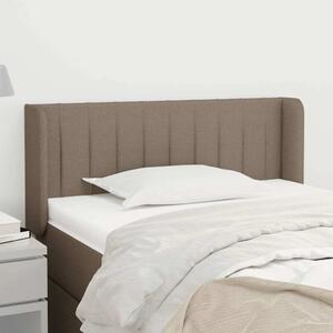 Čelo postele typu ušák taupe 83 x 16 x 78/88 cm textil 3118984