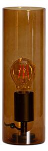 By Rydéns Stolní lampa Flake, barva cognac, výška 30 cm, sklo, E27, Hnědá / rez, Obývací pokoj / jídelna, Sklo