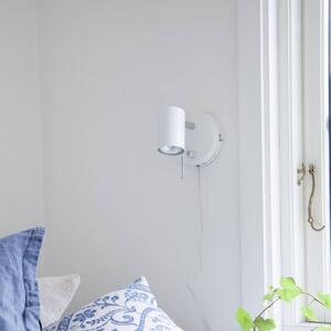 By Rydéns nástěnné světlo Correct, bílé, kov, GU10, stmívatelný, Bílá / opál, Obývací pokoj / jídelna, kov, Moderní