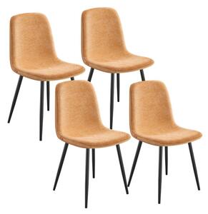 Set čtyř jídelních židlí karamelový (4 ks)