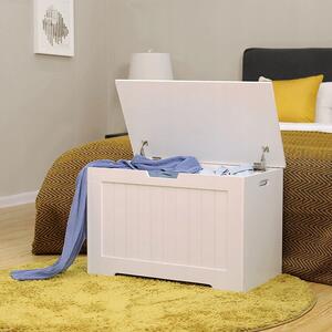 Úložný box na hračky Vasagle 76 x 48 x 40 cm bílý