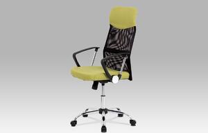 Kancelářská židle KA-E301 GRN - zelená látka + černá MESH