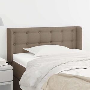 Čelo postele typu ušák taupe 93 x 16 x 78/88 cm textil 3119188