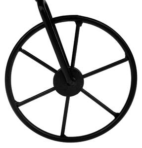 Retro květináč ve tvaru kola Esca (bordová + černá). 1028843