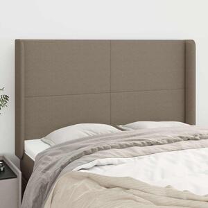 Čelo postele typu ušák taupe 147x16x118/128 cm textil 3119302
