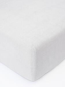 MK Lůžkoviny Froté prostěradlo do postýlky 60 × 120 cm - světle šedá