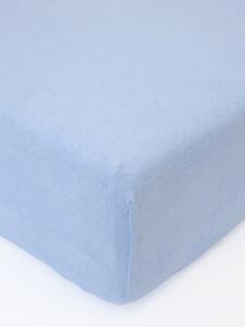 MK Lůžkoviny Froté prostěradlo do postýlky 60 × 120 cm - světle modrá