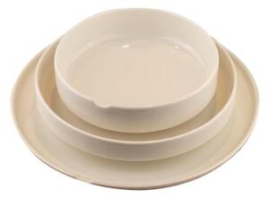 Jídelní sada 18 ks bílá/porcelán