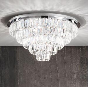 Ondaluce - Křišťálové stropní svítidlo CASTLE 12xG9/7W/230V pr.60cm lesklý chrom