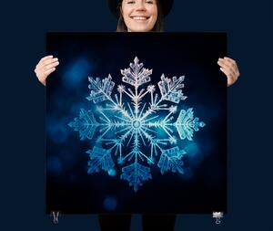 Plakát - Mandala ledová sněhová vločka FeelHappy.cz Velikost plakátu: 40 x 40 cm