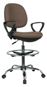Vyvýšená pracovní židle Korki (hnědá + černá). Vlastní profesionální přeprava až k Vám domů 1034318
