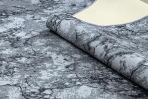 Balta Moderní kusový koberec pogumovaný MARBLE Mramor beton kámen šedý Rozměr: 200x200 cm